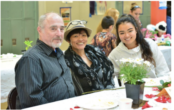Father, mother, daughter