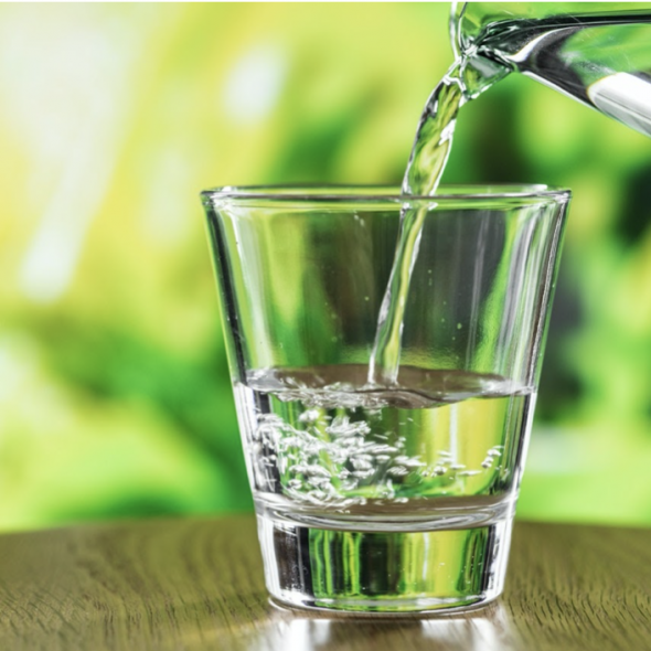 Water Pouring into Glass