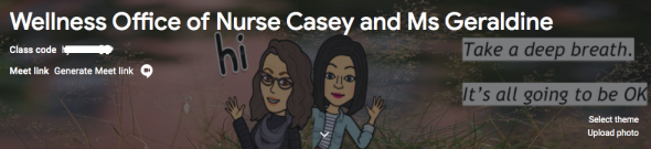 Wellness- Nurse Casey and Ms. Geraldine