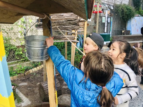 Yick Wo Students with Pail