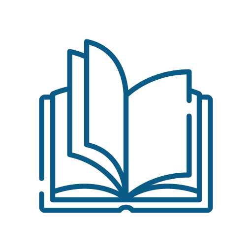 Icon of an open book