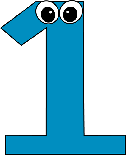 clipart number one