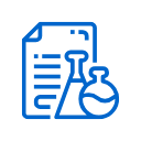 icon of blue science items