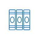 icon of blue books