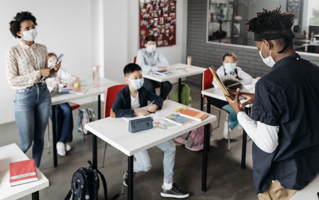 Students in classroom