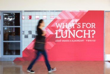Lunch wall graphic
