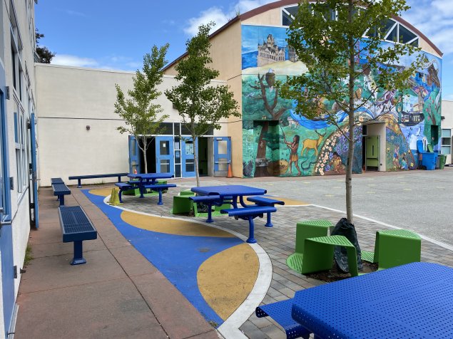 green school yard