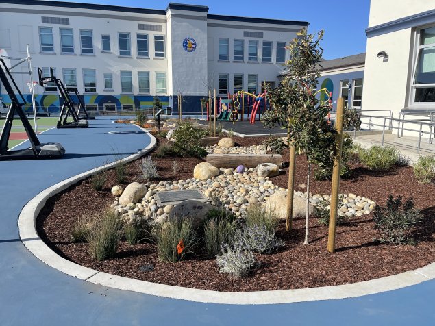 green school yard