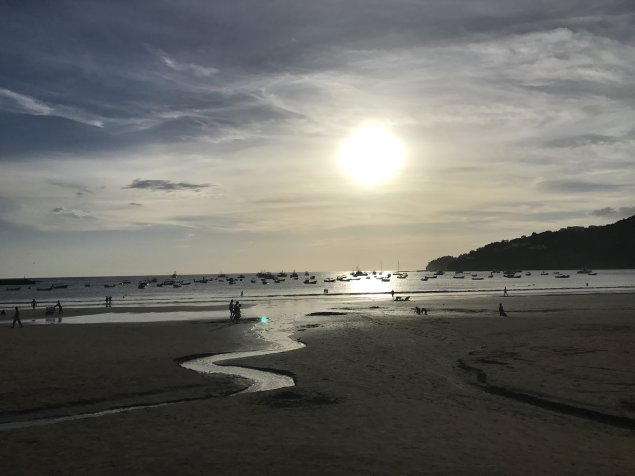 placeholder of sunset at the beach