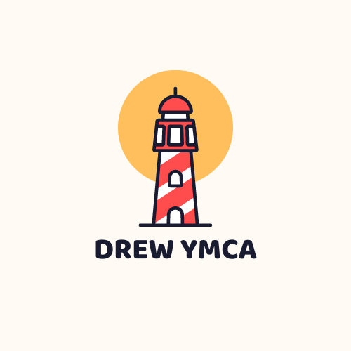 drawing of lighthouse with red stripes
