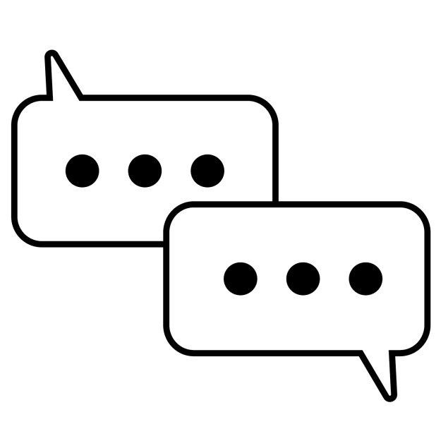 Two chats to represent relationships and communications