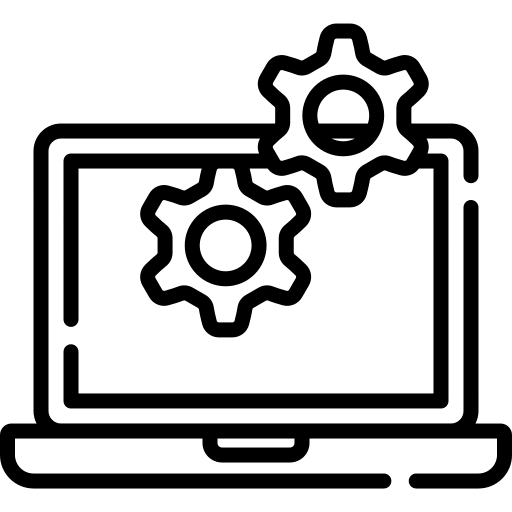 image of computer and gears