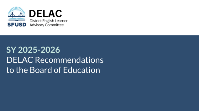 District English Learner Advisory Committee Recommendations 
