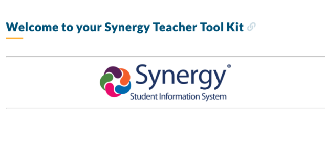 image of link to synergy teacher tool kit webpage
