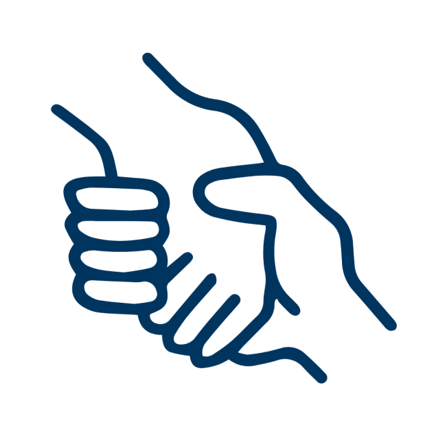Hand reaching out to help 