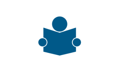 Clipart of child reading a book