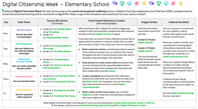 Digital Agency Week Schedules
