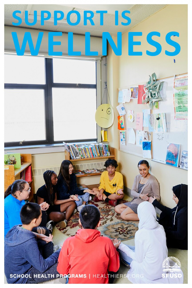 students sitting in a circle and talking