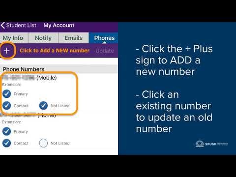 update contact information help