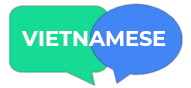 speech bubbles with the word "Vietnamese"