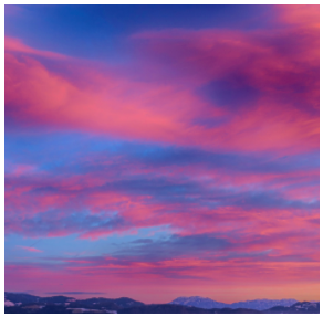 Beautiful twilight sky 