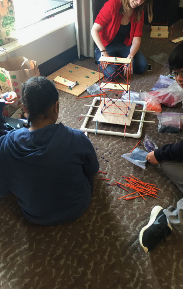 Testing on a shake table; link to high school curriculum