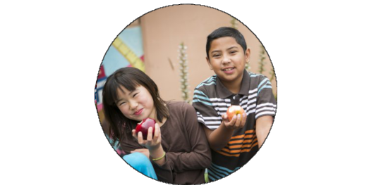 two students smiling