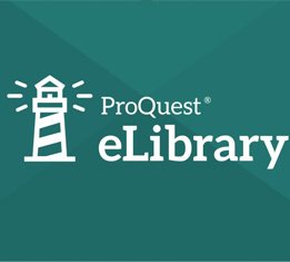 elibrary logo white lighthouse on green background