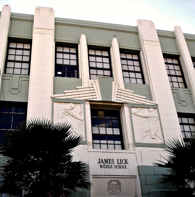 James Lick Middle School building exterior