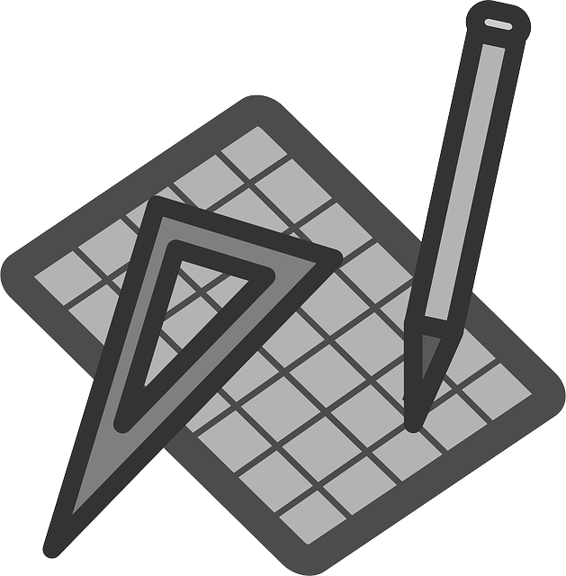ruler, graph, pencil