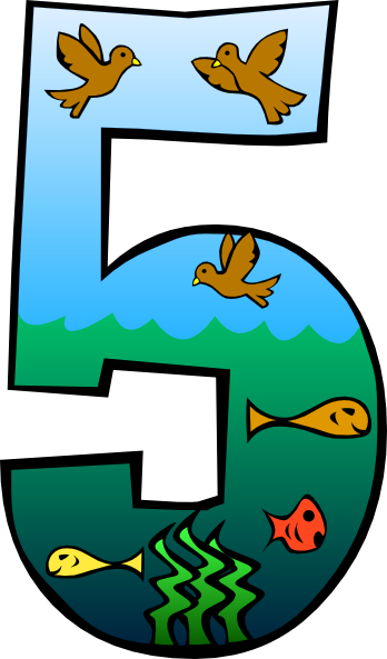 clipart number five