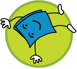 cartoon book tumbling